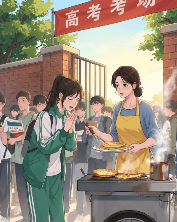 Sạp Bánh Kếp Trước Cổng Trường
