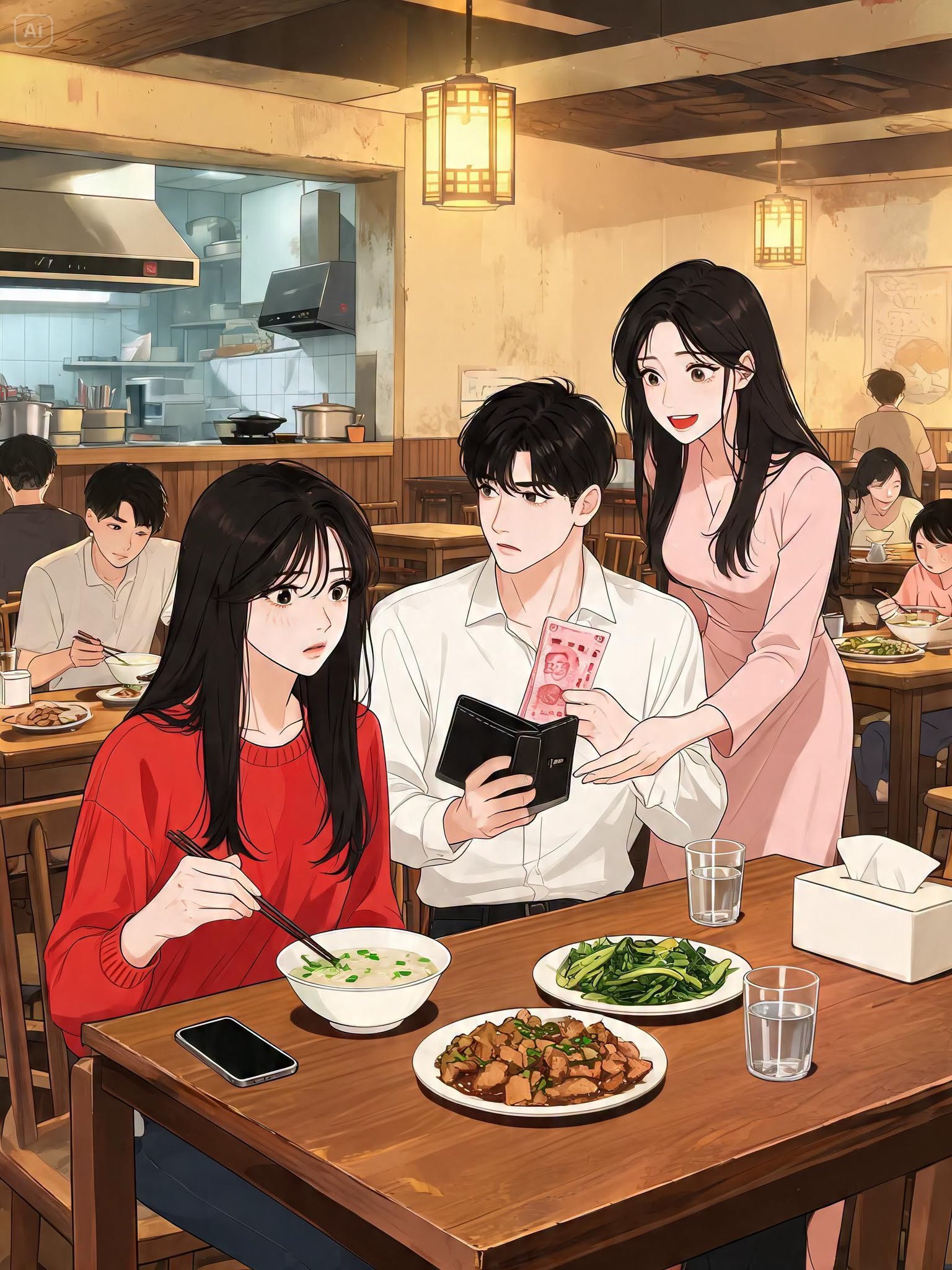Hành Lá Trong Bát Canh