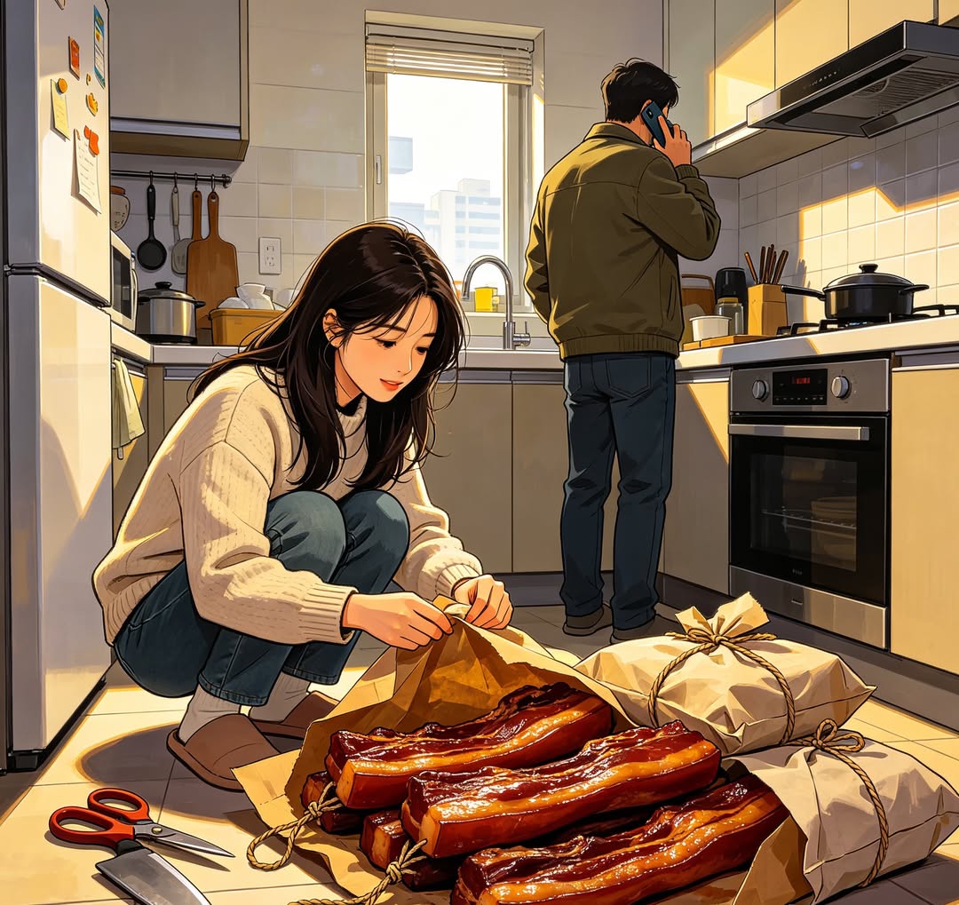 Mười Cân Thịt Xông Khói Của Mẹ Chồng